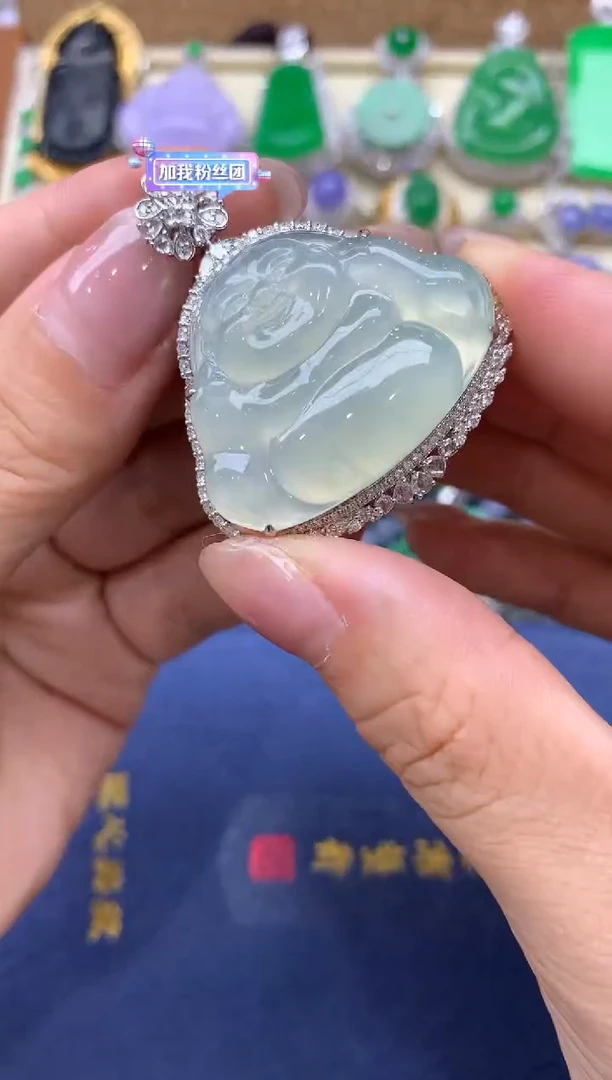 【闪购商品】翡翠颈饰18K金镶嵌321-中国好珍宝