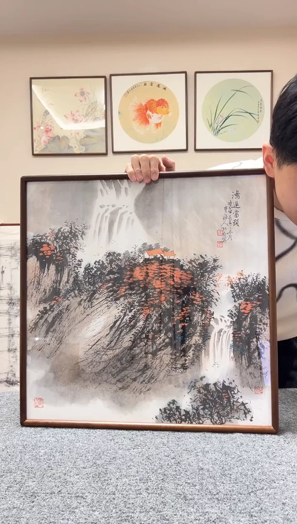 【闪购商品】书法三尺斗方鸿运当头52x52cm