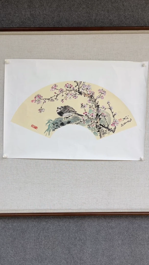 国画夏淑君老师扇面