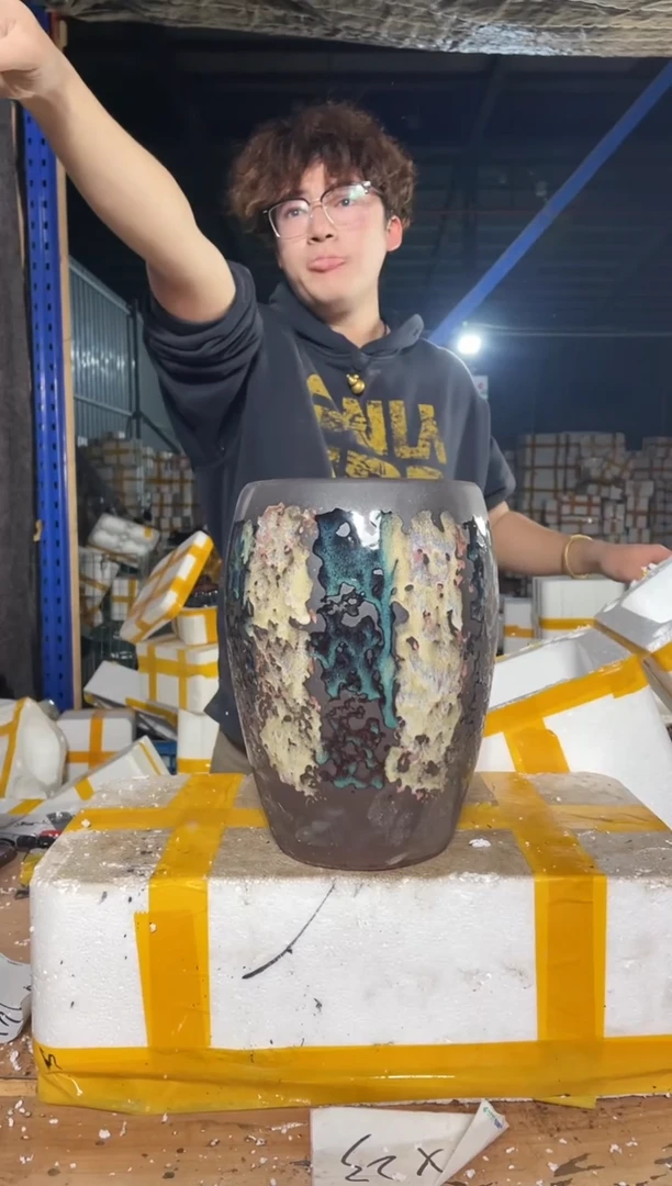 紫砂花盆宜兴紫砂粗陶花盆18-28