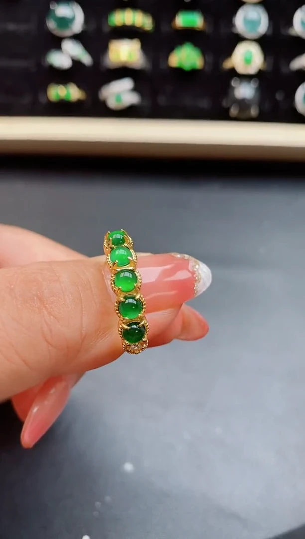 【闪购商品】翡翠戒指银S925镶嵌1212