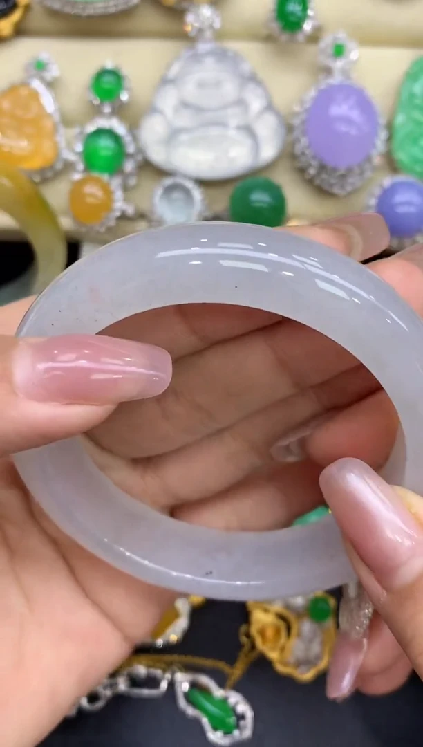 未镶嵌手镯翡翠325-中国好珍宝