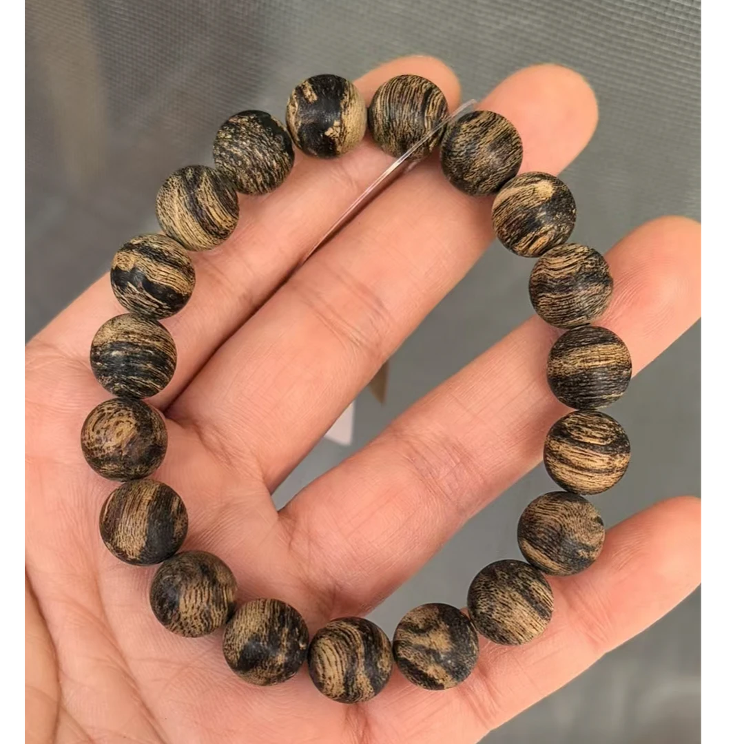 天然野沉水达拉干沉香1.0圆珠12g+