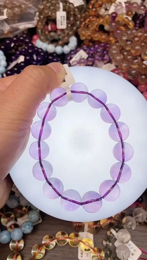 【闪购商品】水晶手链未镶嵌74  紫水晶13mm+