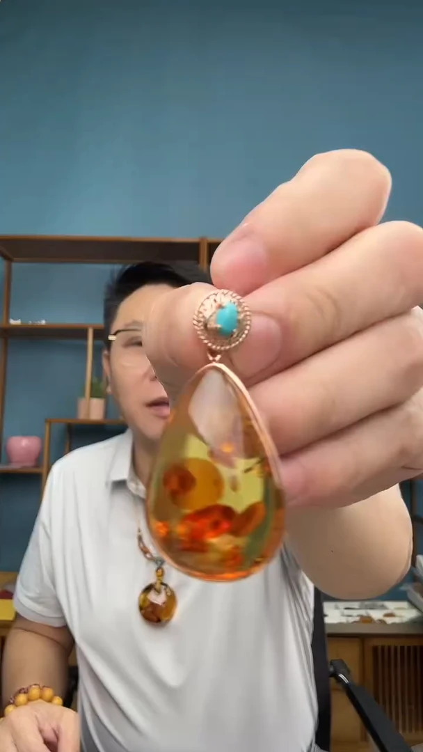 裸石琥珀未镶嵌微瑕介意勿拍10