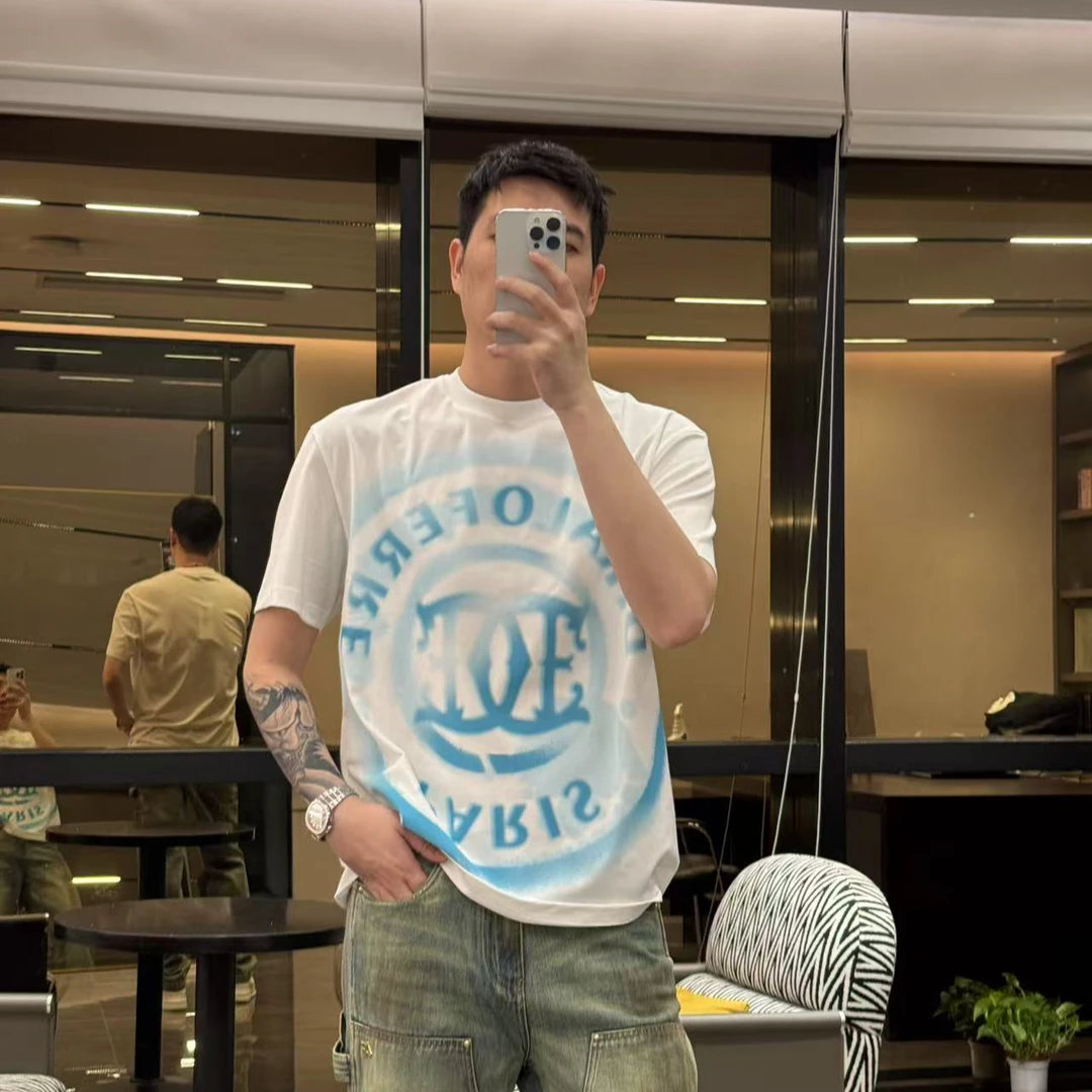 DIKALO FERRE/迪卡里奥 费雷D52DT207高弹匹马棉潮流圆领T恤