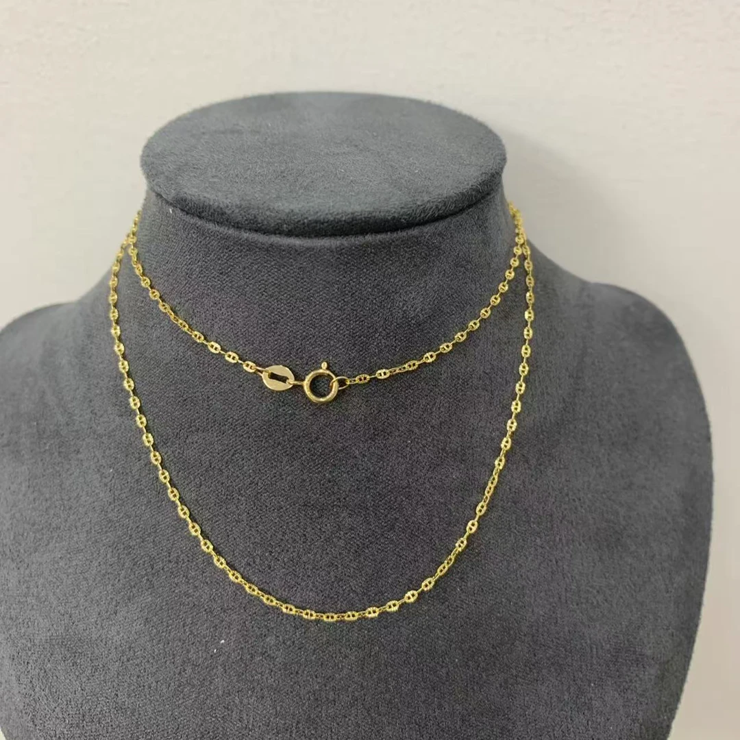 18K项链-K黄素款O字链-5