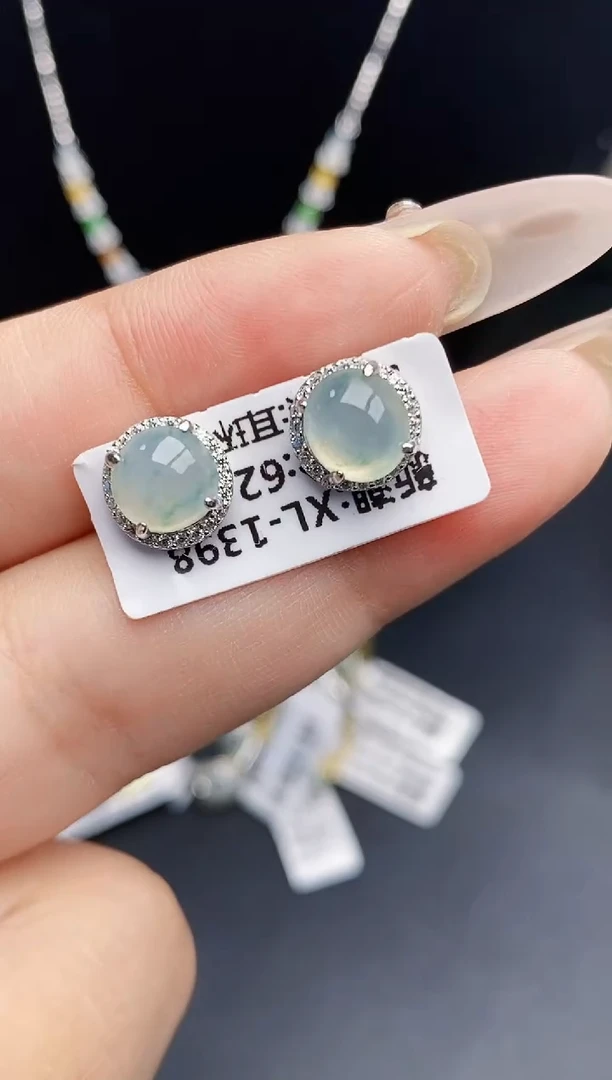 银S925镶嵌戒指翡翠0055