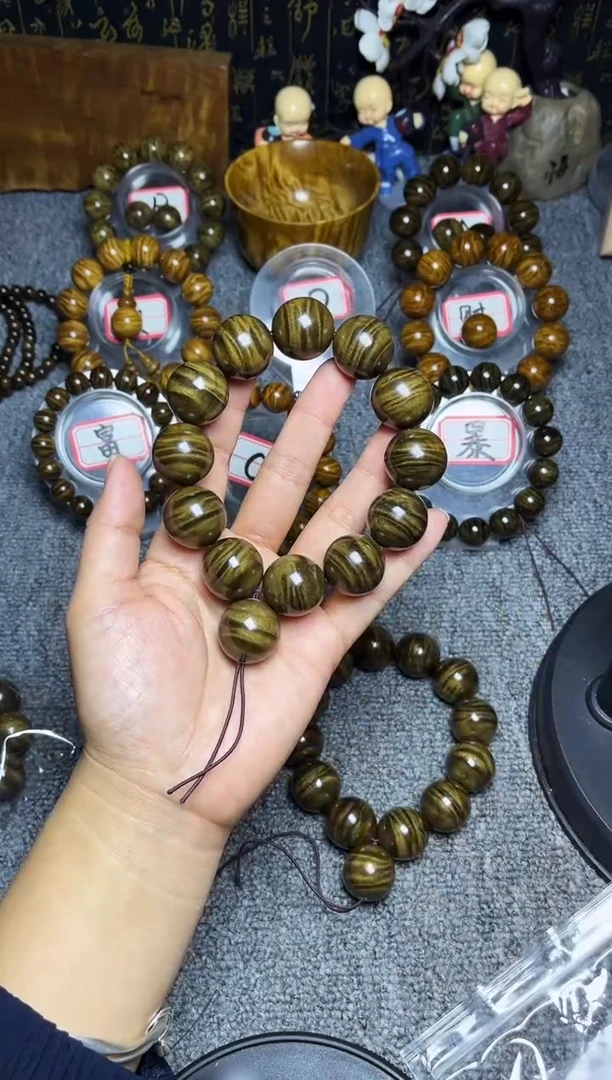 阴沉木手串/手链追***人2.0爆满闪电纹1200