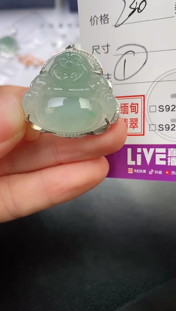 颈饰银S925镶嵌翡翠燕****游挂件