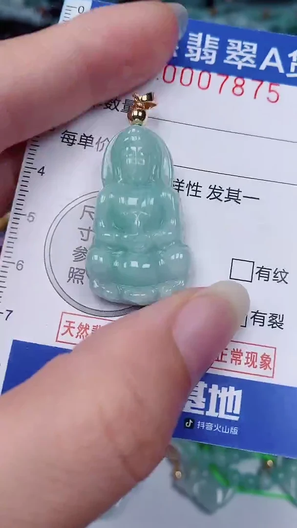 翡翠未镶嵌颈饰00007875