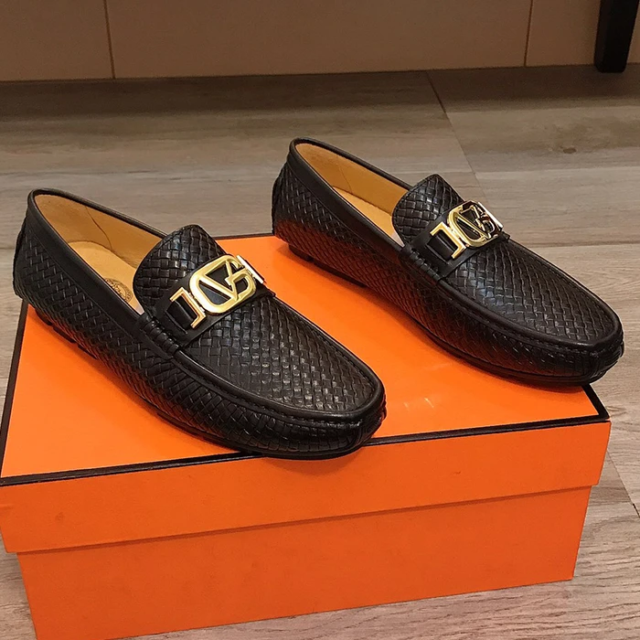 豆豆鞋透气真皮一脚蹬男鞋2023休闲百搭新款欧洲站时尚低帮潮鞋