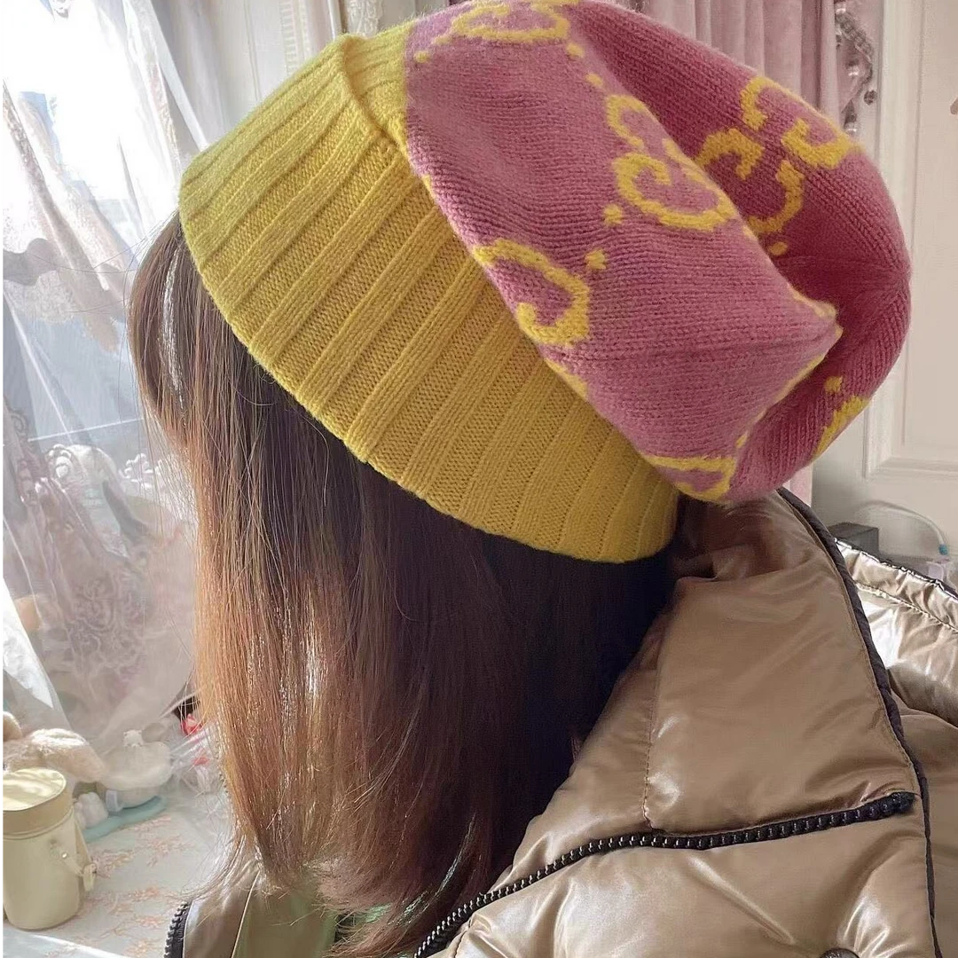 99新 GUCCI/古驰 Gucci古驰 新款黄粉冷帽