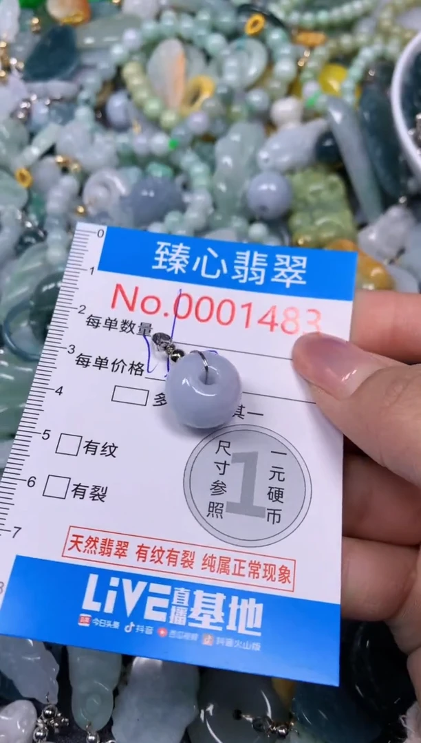 【闪购商品】翡翠颈饰未镶嵌含绳0001483