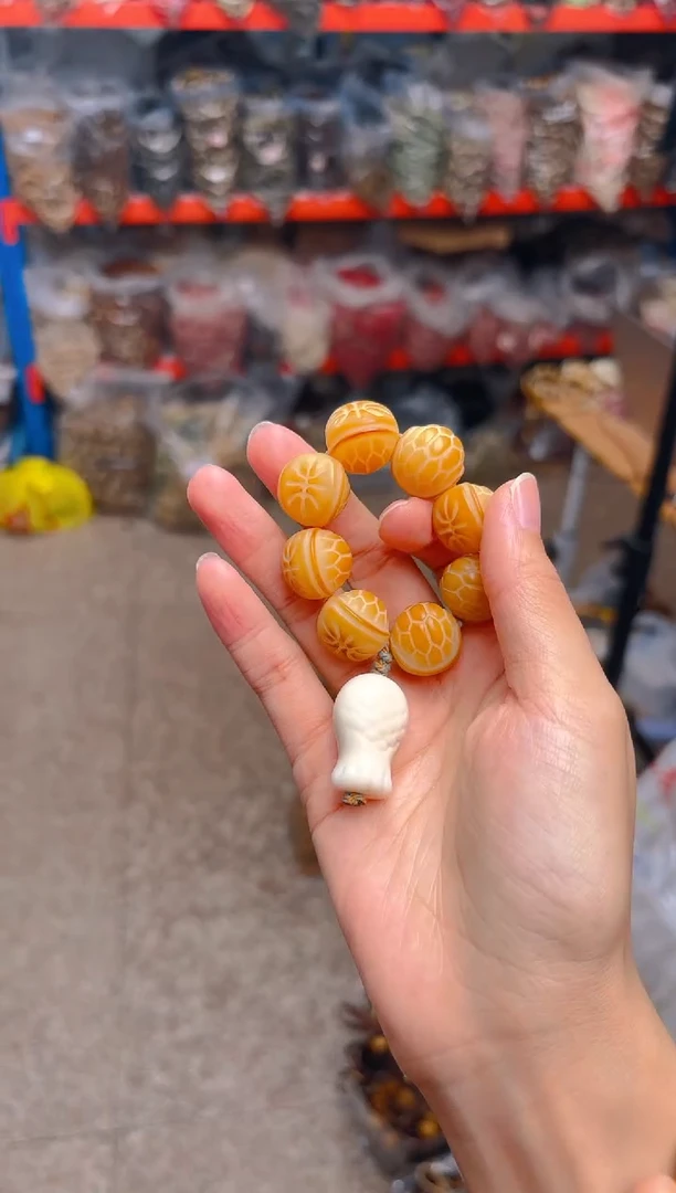 吊坠菩提根/象牙果富富甲天下 白色鱼