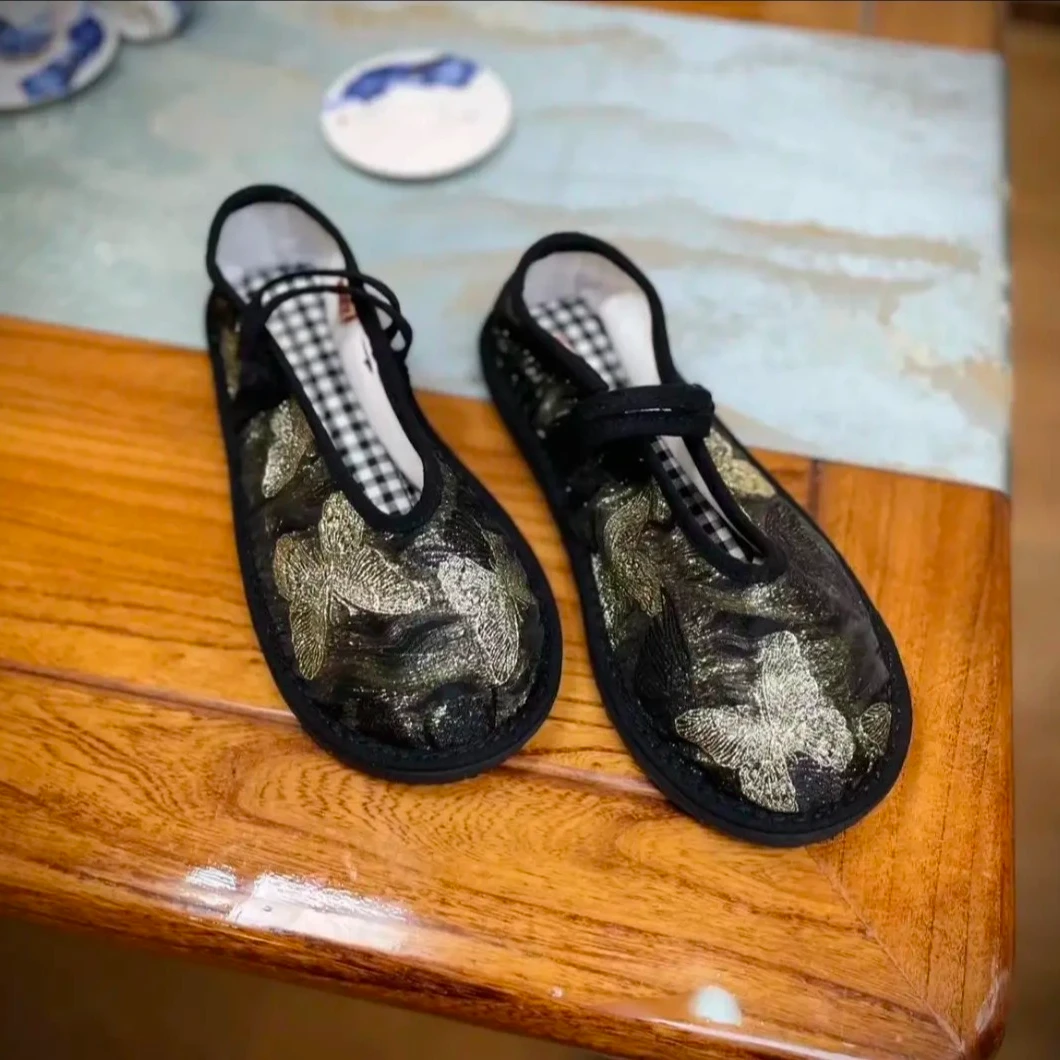 【影蝶】中国风国潮透气舒适养脚纯手工千层底布鞋民族风