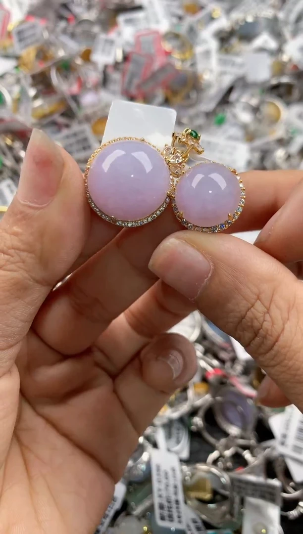 银S925镶嵌戒指翡翠777---3