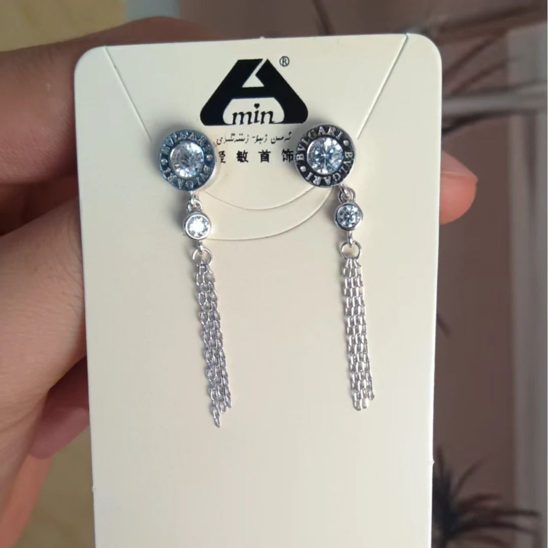 非金属莫桑石耳饰 爱敏首饰耳环