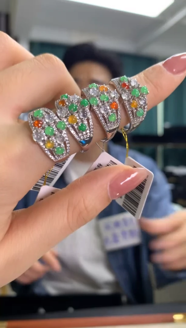 未镶嵌戒指翡翠戒指多样性发货1件