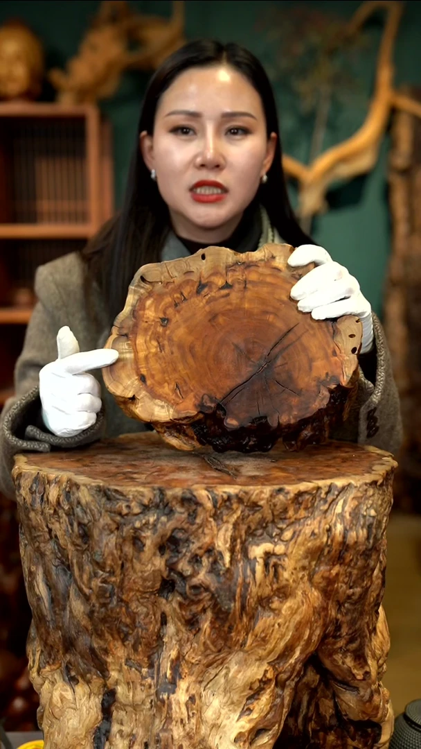 木雷击枣木底座