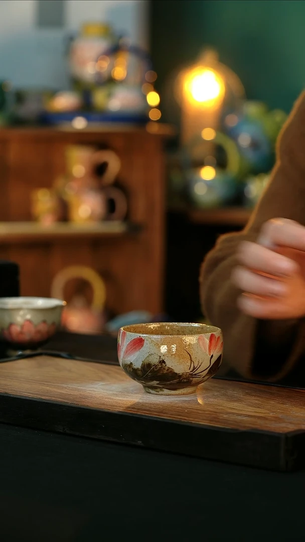 【闪购商品】杯手绘心瓷陶瓷浮力
