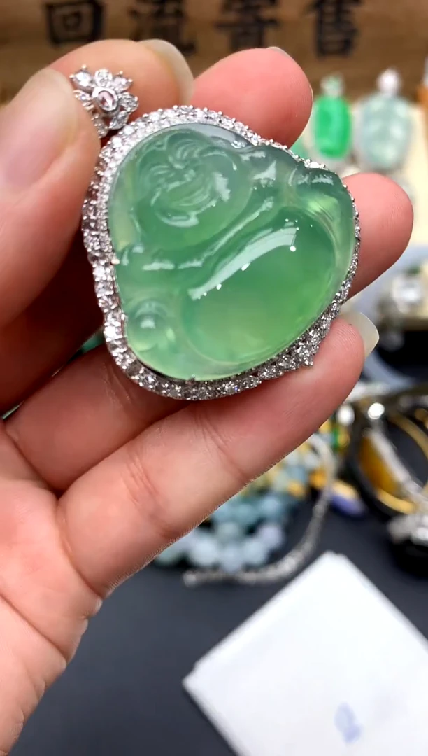 【闪购商品】翡翠颈饰18K金镶嵌137-中国好珍宝