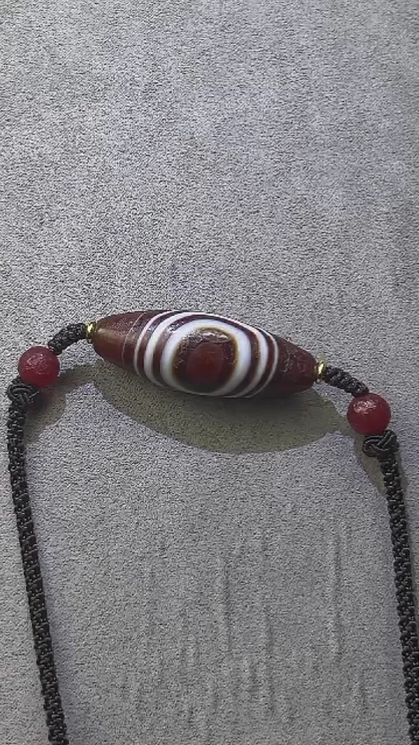 【闪购商品】玛瑙/玉髓颈饰未镶嵌缠丝红