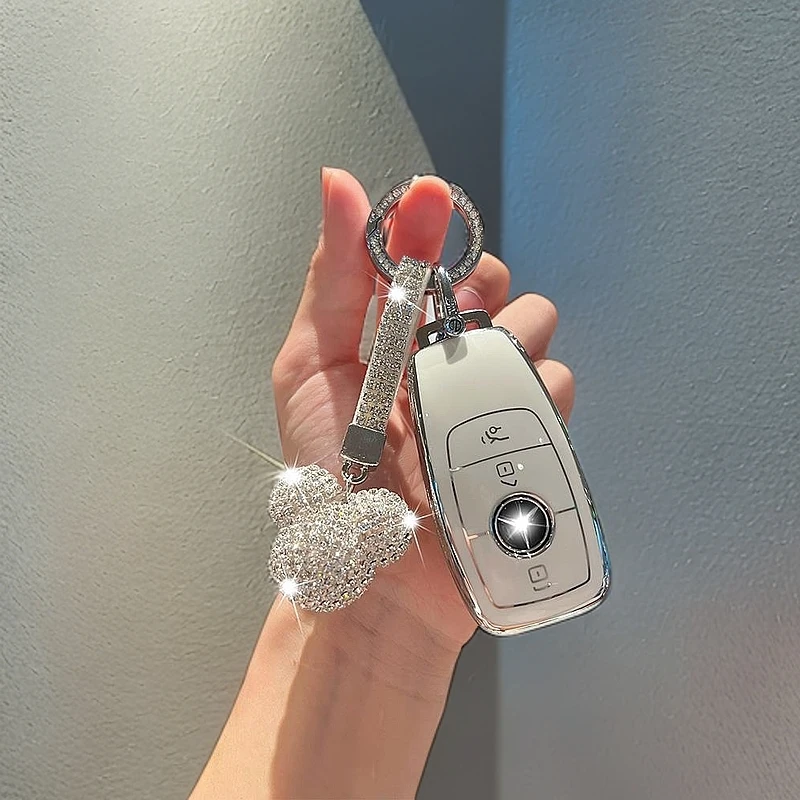 适用奔驰E级车钥匙套C级GLC300L E300L GLB壳A200L ABSG级C260L女