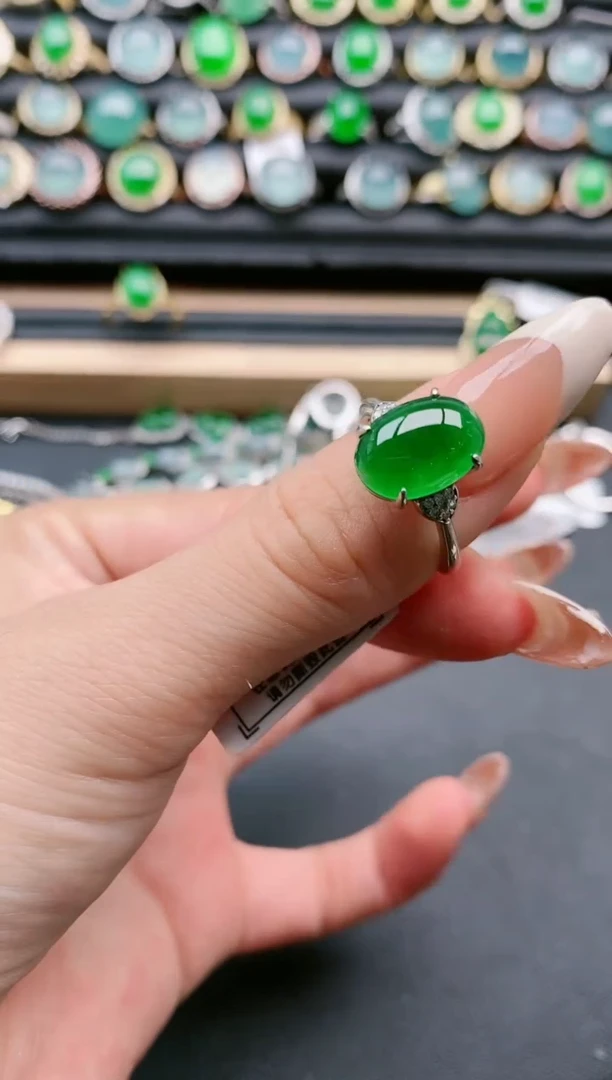 【闪购商品】翡翠戒指银S925镶嵌11111111