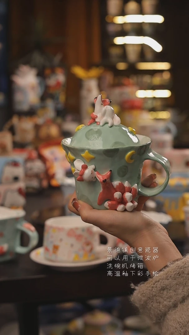 景德镇釉下彩绘设计师款式陶瓷