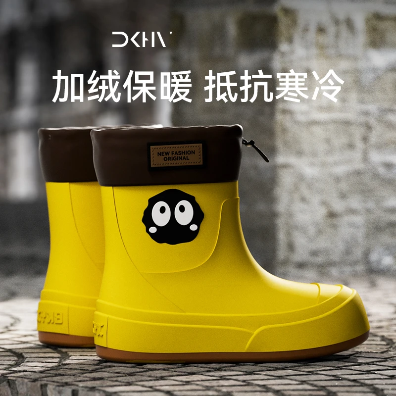 雨鞋女士防滑耐磨水鞋舒适防水胶鞋时尚可爱短筒水靴新款网红雨靴