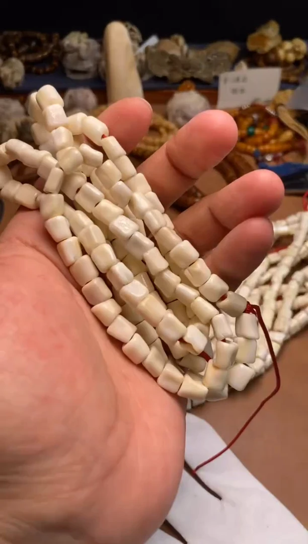 其他牛骨杂件103-牙牙长串