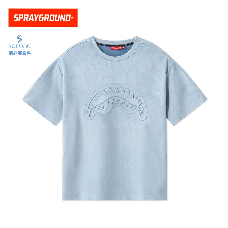 SPRAYGROUND鲨鱼嘴短袖T恤凉感压印圆领休闲夏季舒适XB WE120239