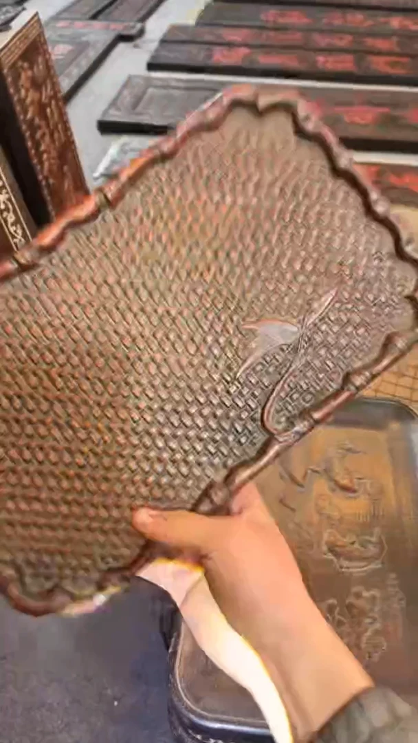 【闪购商品】非洲紫檀（红花梨）赏盘