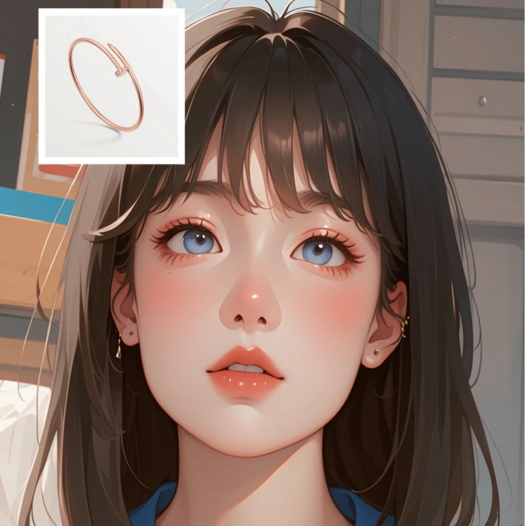 【H M】钉子手镯 时尚百搭【假发】