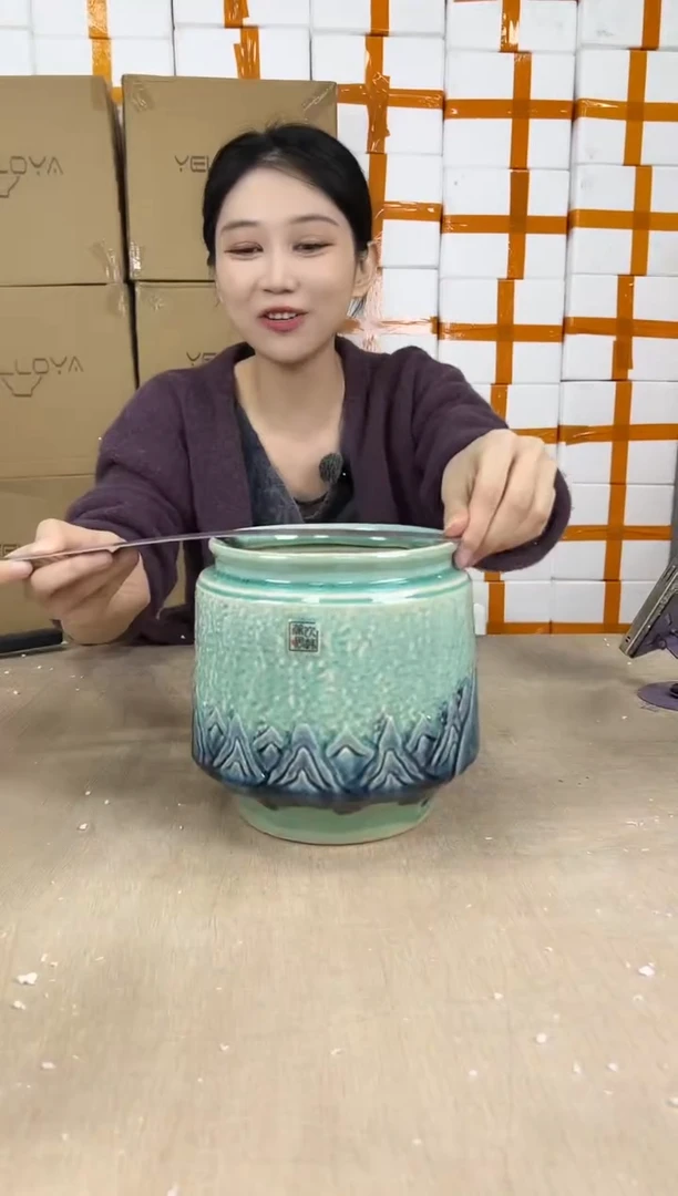 缩脚裂纹浅绿大号16x18