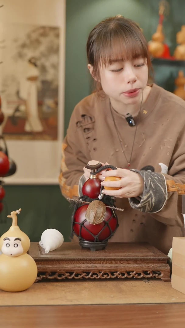 【闪购商品】298号精品天然大漆工艺防渗内胆酒葫芦~