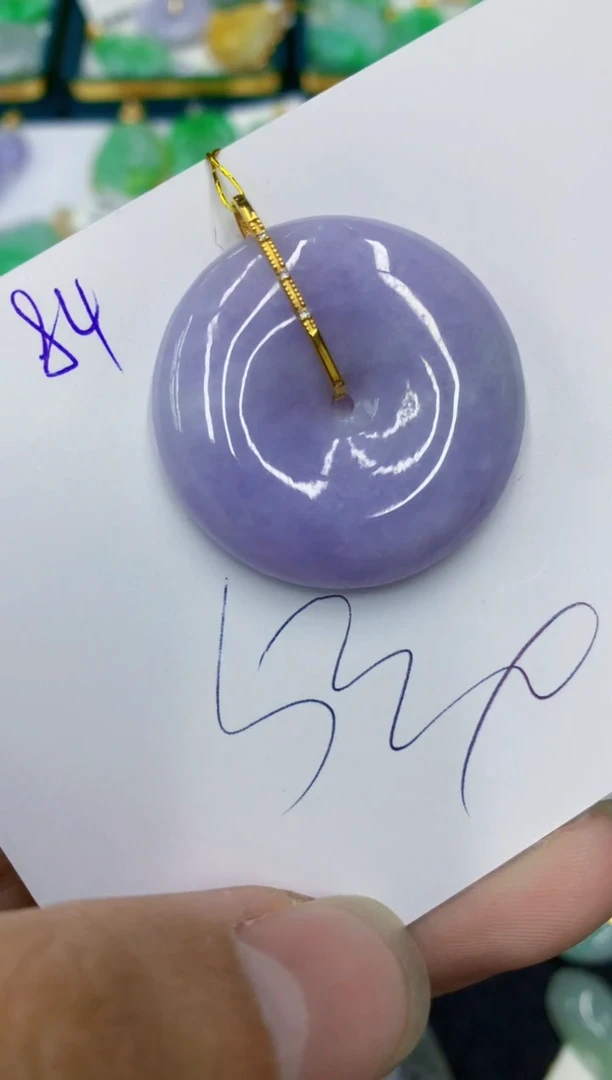 翡翠18K金镶嵌颈饰1111111111