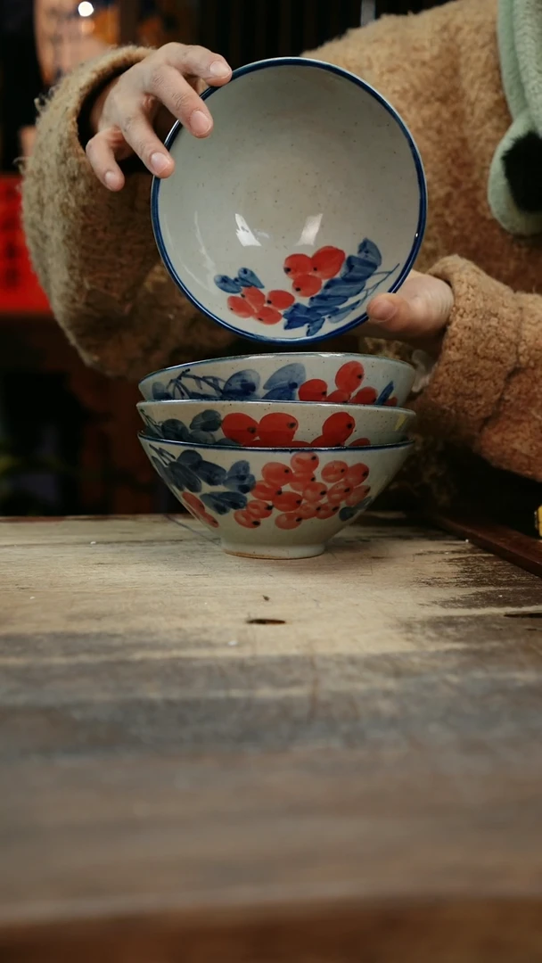 【闪购商品】瓷片景德镇纯手工釉下彩精品餐具