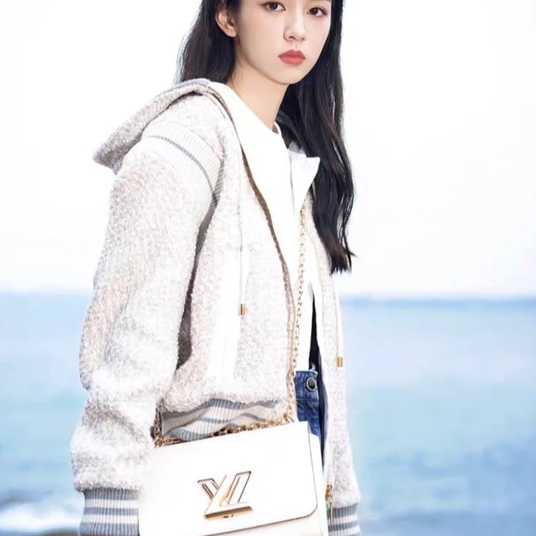 95新 LouisVuitton/路易威登 CW0749 拼色粗花呢外套 34 XXS码