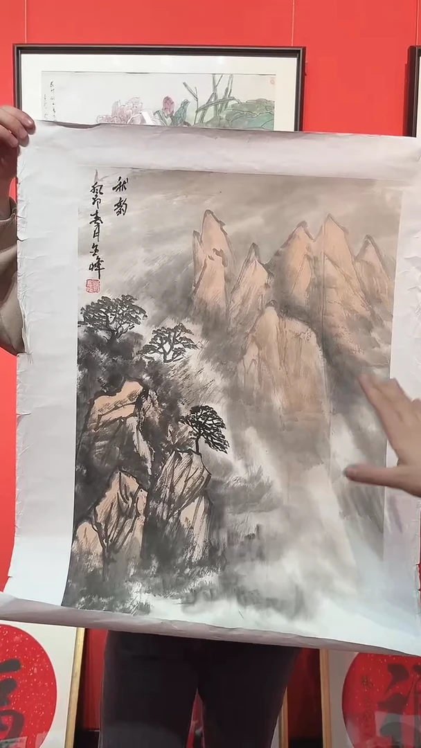 绘画2.7平尺山水作品