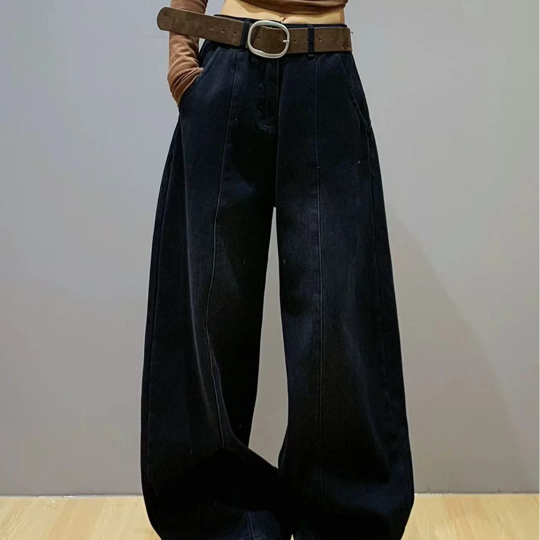 G小码裤长102    532【巴黎自由】加绒牛仔弯刀裤