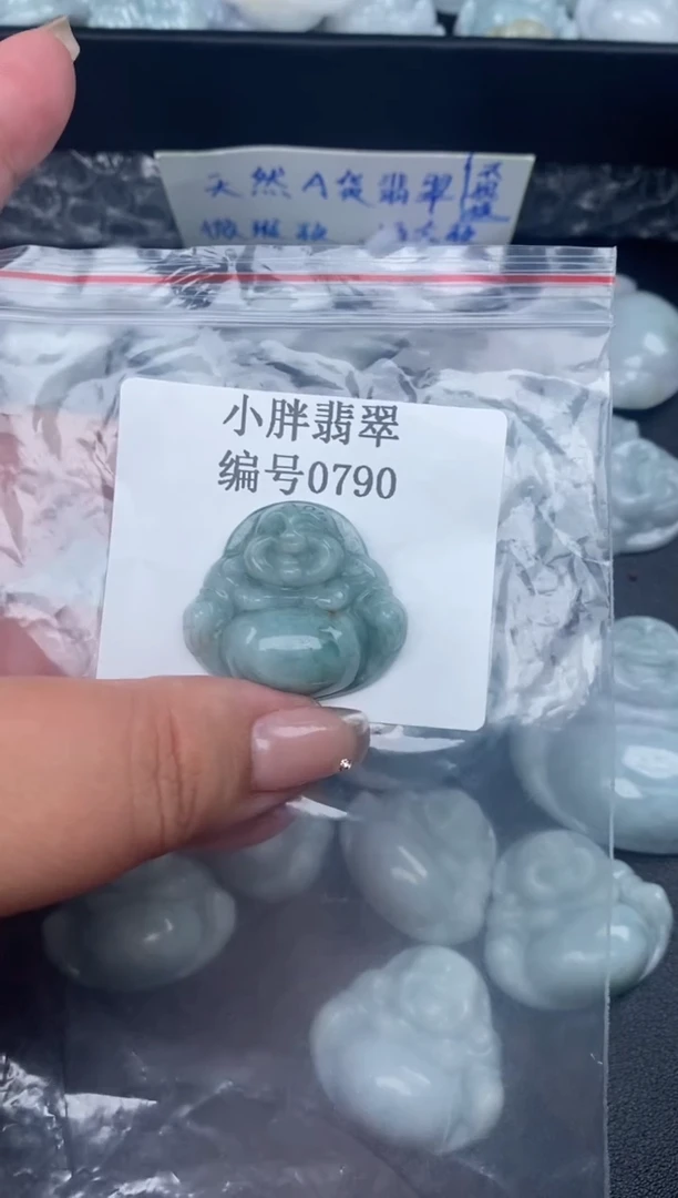 翡翠未镶嵌颈饰缅甸天然A货翡翠微瑕0790