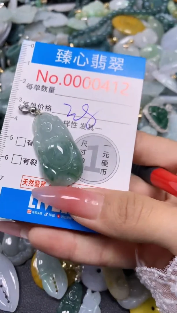 【闪购商品】翡翠颈饰未镶嵌含绳000412
