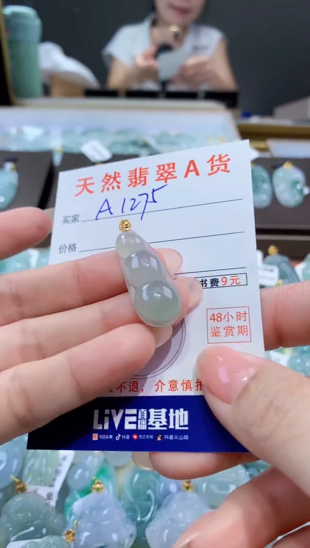 颈饰未镶嵌翡翠天然翡翠A货挂件