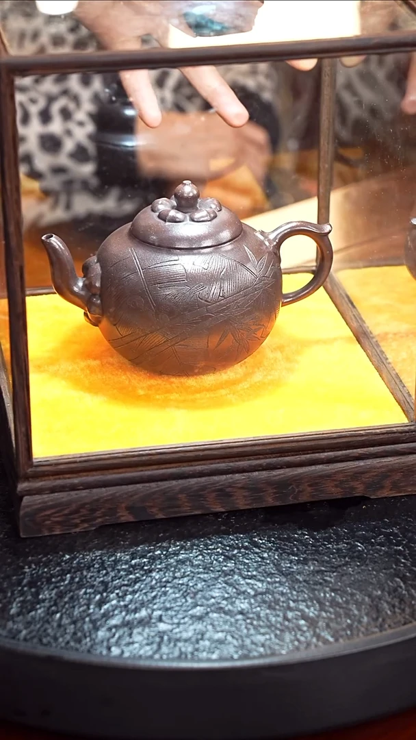 茶壶紫砂齐燕君 柿园42 老紫泥 350毫升  林风眠