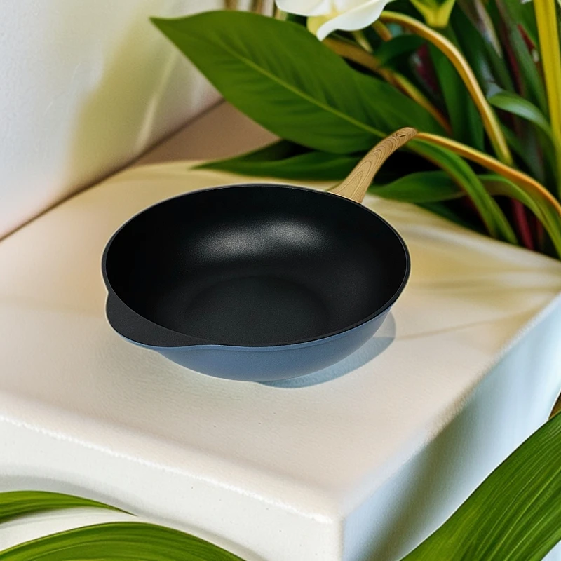 韩国进口石墨烯32cm不粘锅大容量家用炒锅轻便不累手无油烟