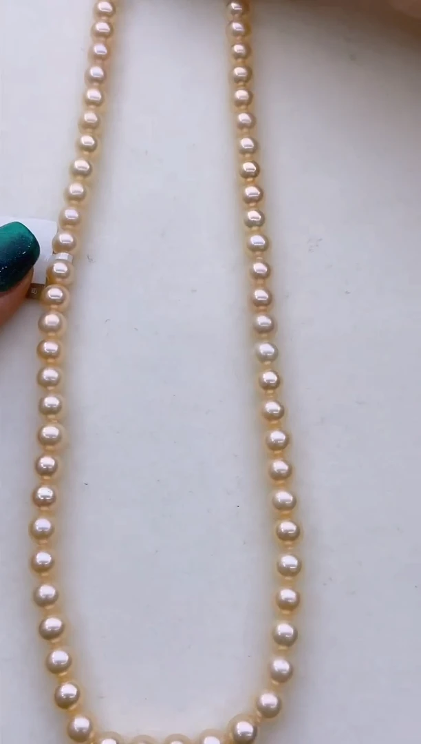 【闪购商品】淡水珍珠项链未镶嵌82 6-6.5mm