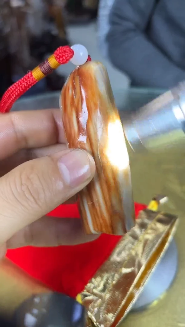 未镶嵌珠宝奇石硅化玉缅甸天然树化玉手把件