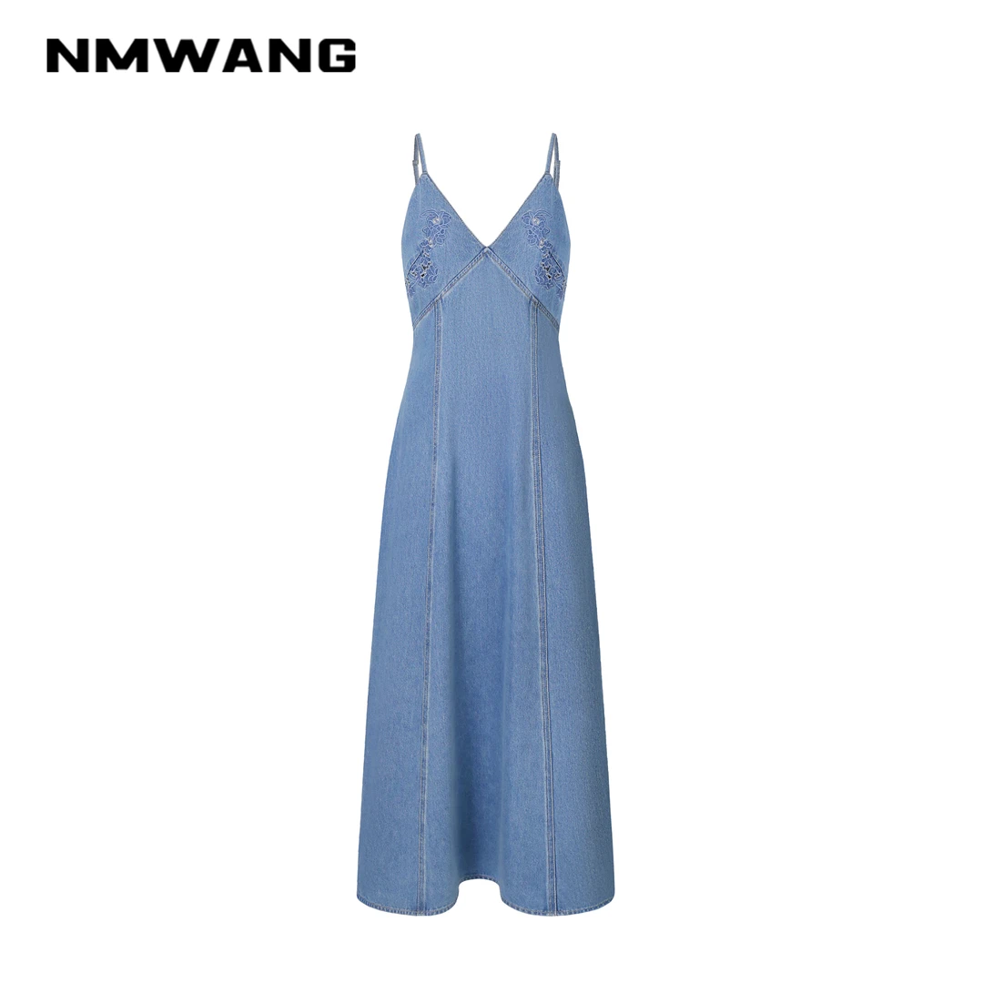 【可可专享】NMWANG牛魔王XH5C131汉麻三醋酸花卉度假裙